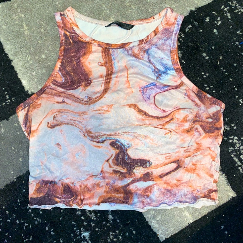 Marble crop top